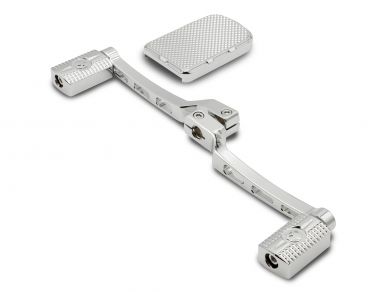 Heel-Toe Knurled Slotted Shifter Kit (Chrome)